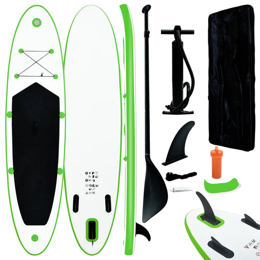 Nafukovací SUP paddleboard zeleno-bílý