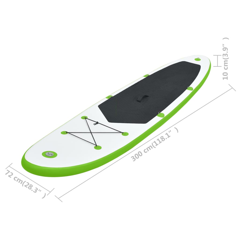 Nafukovací SUP paddleboard zeleno-bílý