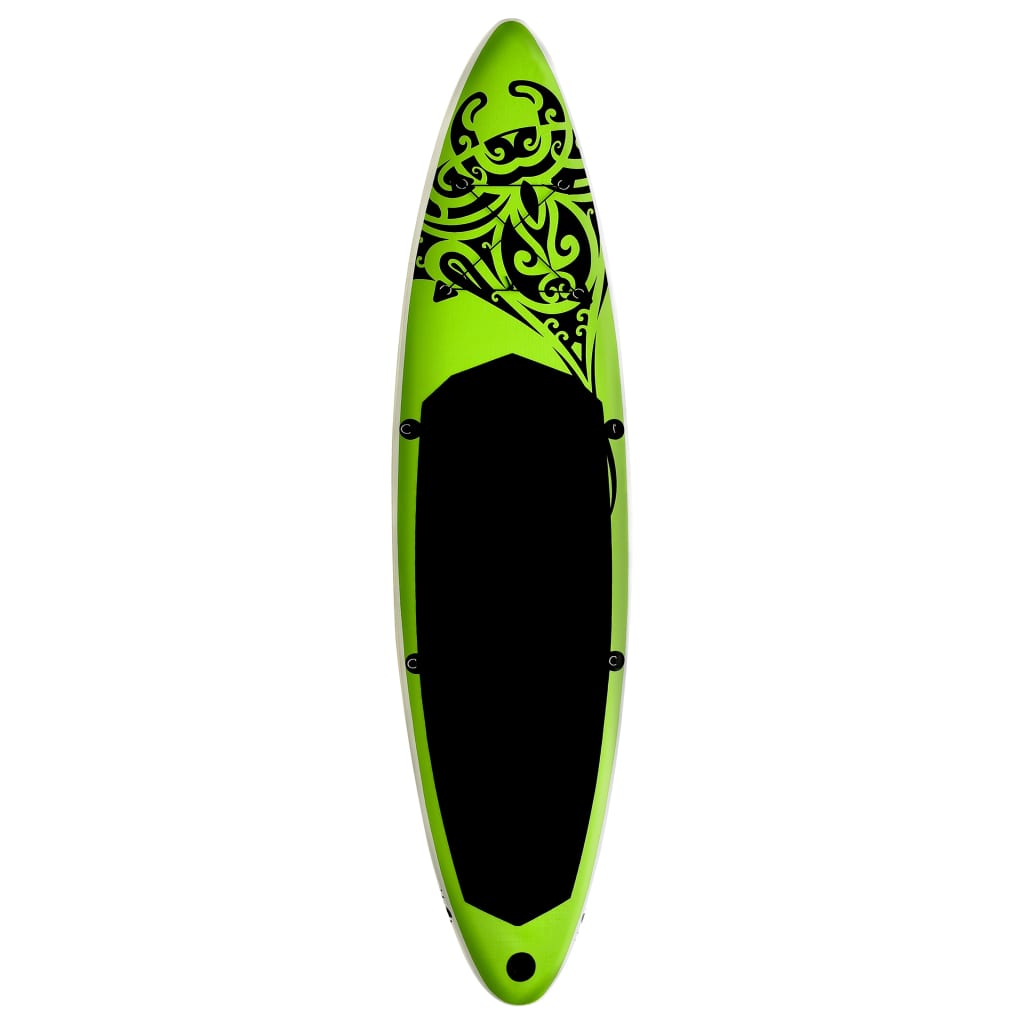 Nafukovací SUP paddleboard 320 x 76 x 15 cm zelený