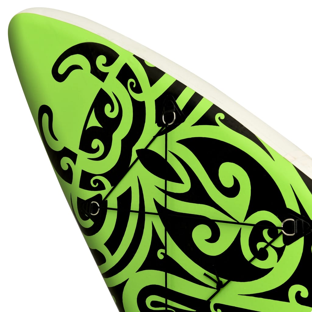 Nafukovací SUP paddleboard 320 x 76 x 15 cm zelený