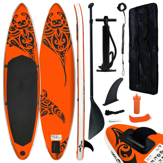 Nafukovací SUP paddleboard 366 x 76 x 15 cm oranžový