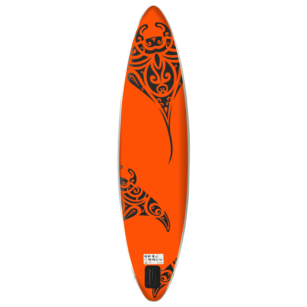 Nafukovací SUP paddleboard 366 x 76 x 15 cm oranžový