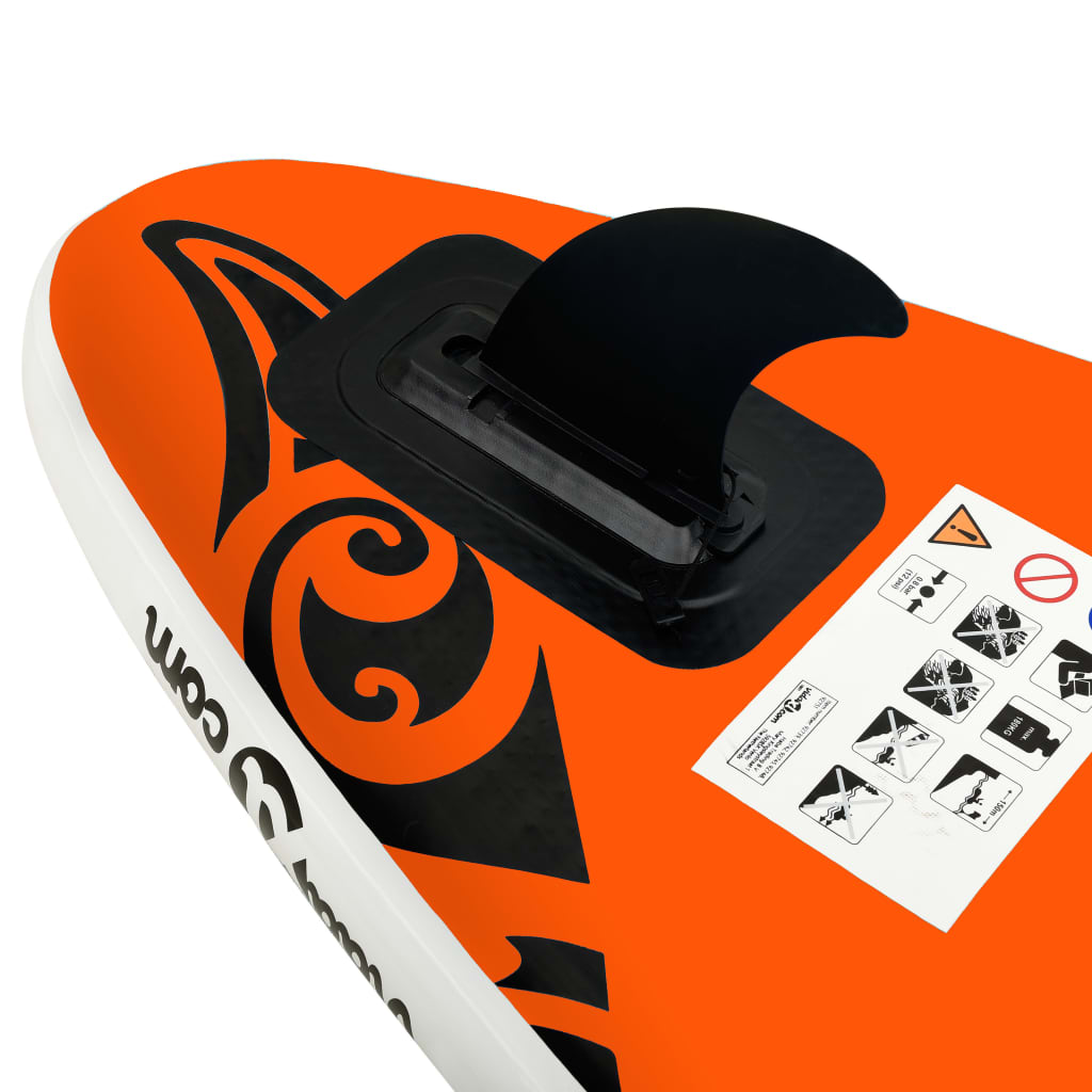 Nafukovací SUP paddleboard 366 x 76 x 15 cm oranžový