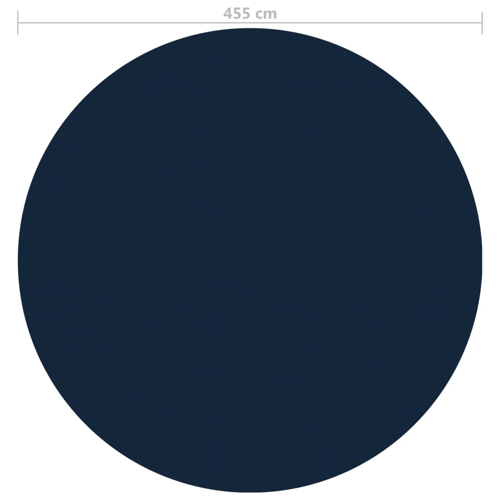 Plovoucí PE solární plachta na bazén 455 cm černo-modrá