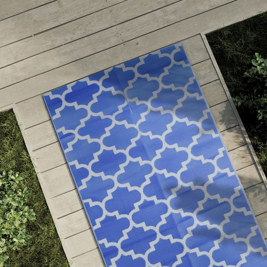 Venkovní koberec modrý 80 x 150 cm PP