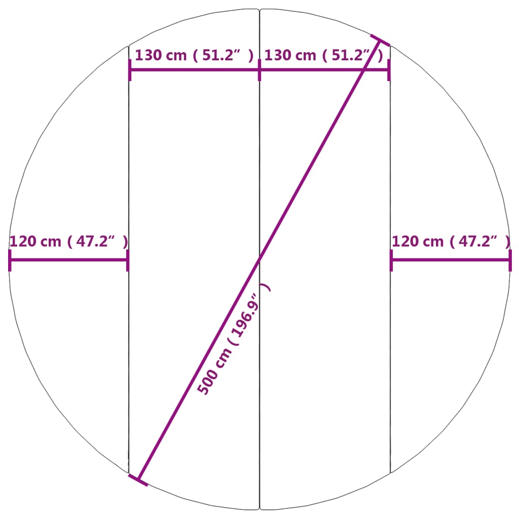 Podložka pod bazén světle šedá Ø500 cm polyesterová geotextilie