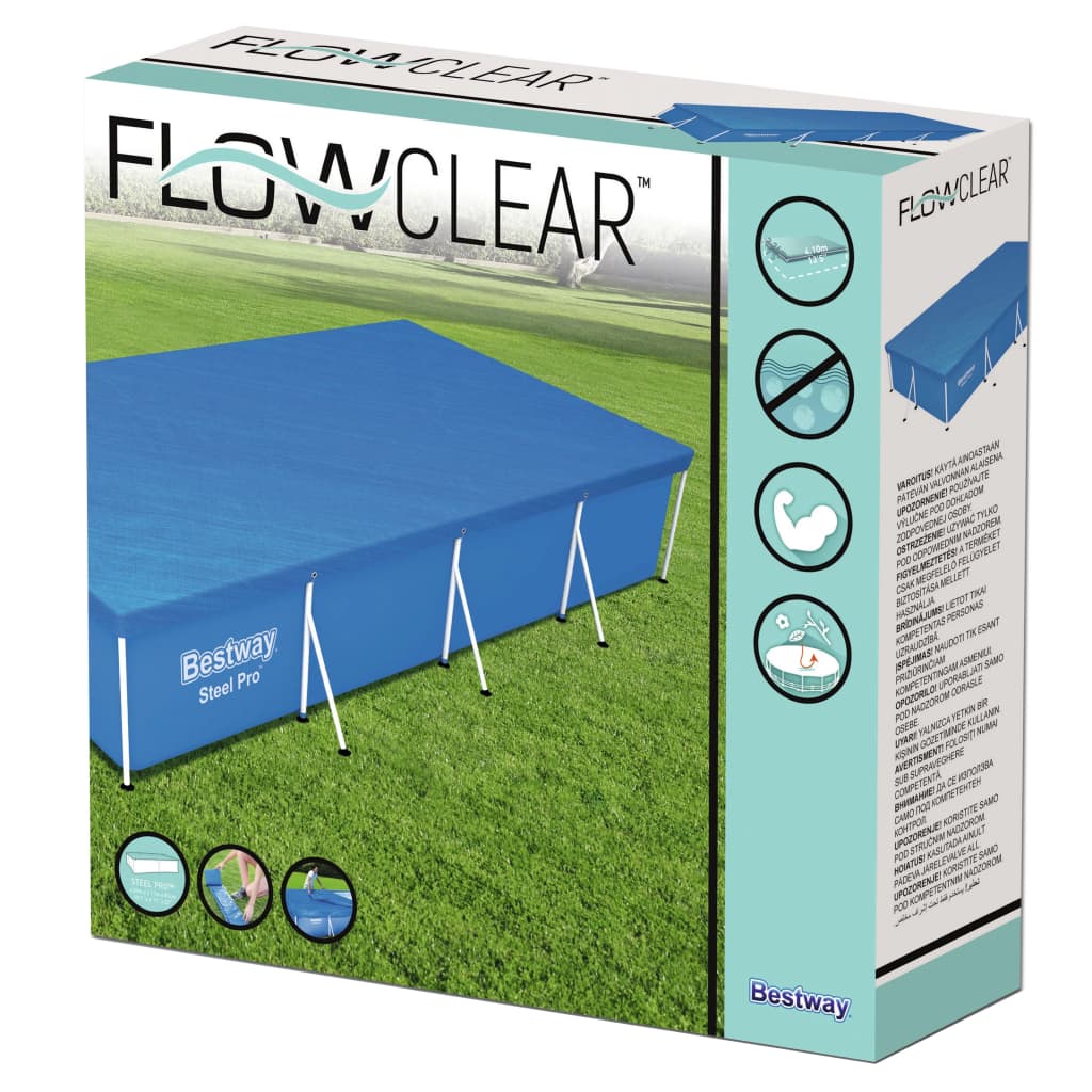 Bestway Krycí plachta na bazén Flowclear 400 x 211 cm