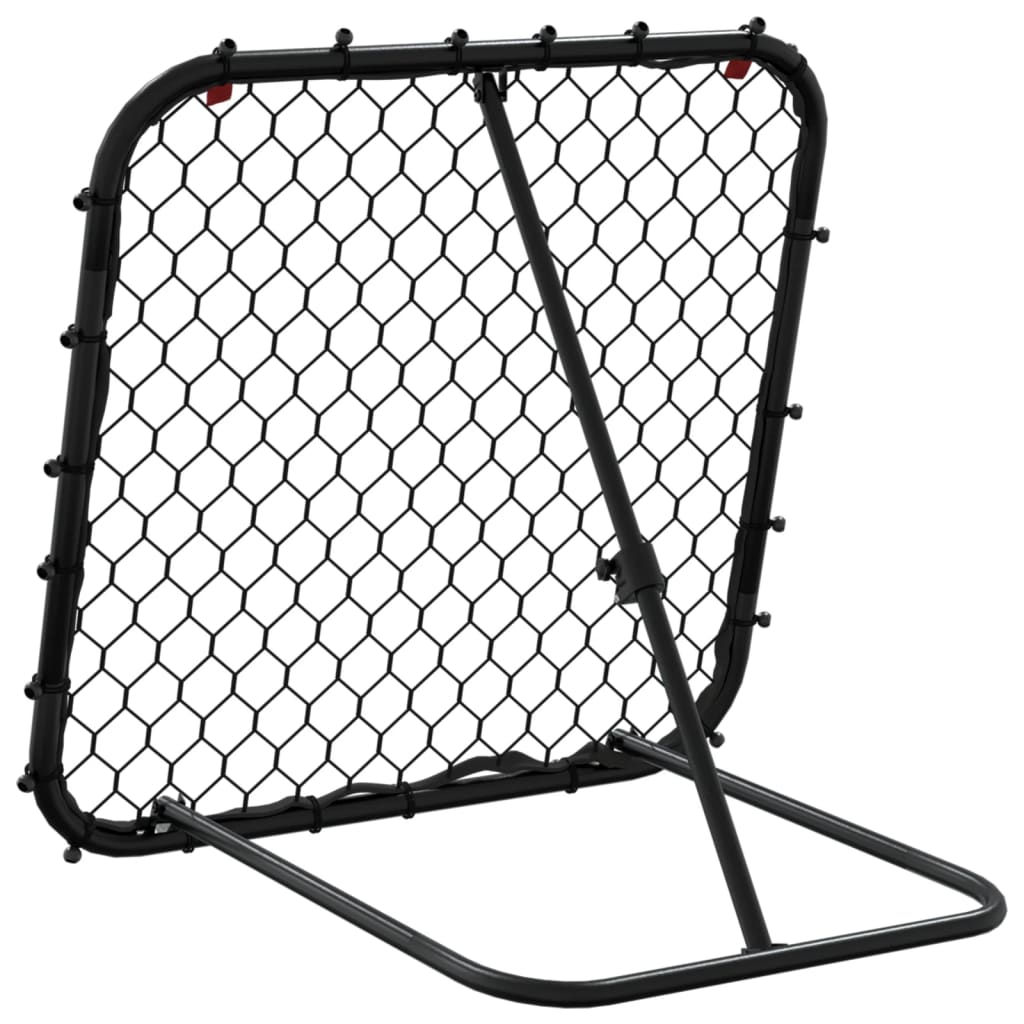 Fotbalový rebounder nastavitelný černý 84 x 73 x 60–80 cm ocel