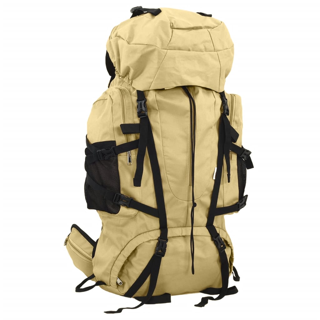 Turistický batoh khaki 60 L tkanina oxford