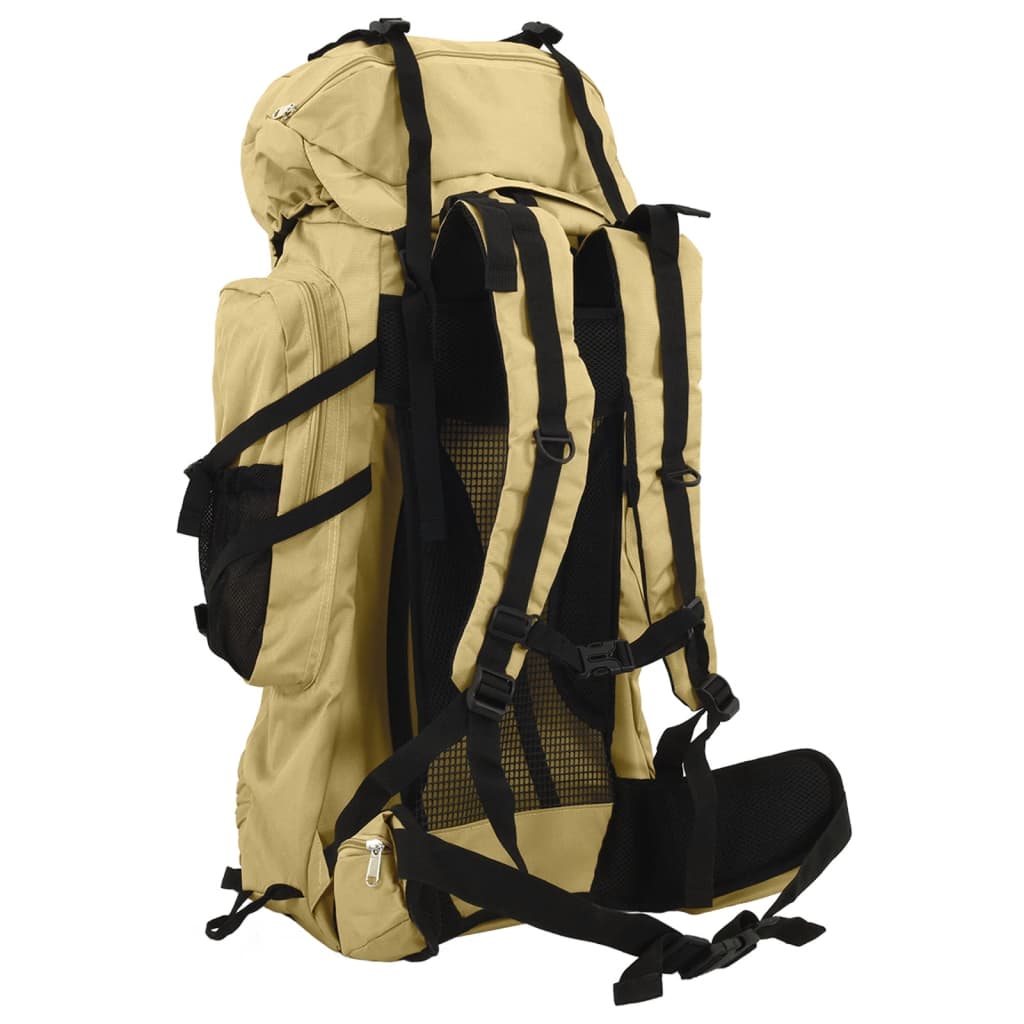 Turistický batoh khaki 60 L tkanina oxford