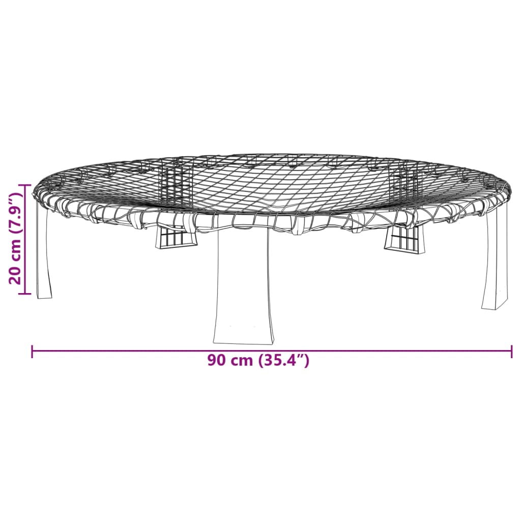 Sada na roundnet se 3 míčky a extra pumpičkou Ø 90 x 20 cm