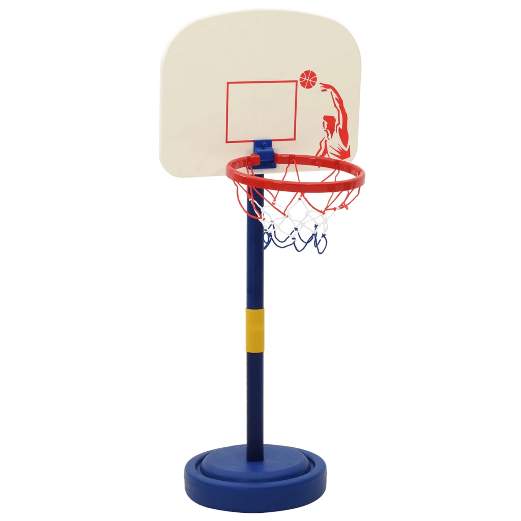 Basketbalový stojan s míčem a pumpičkou výška 90/121 cm