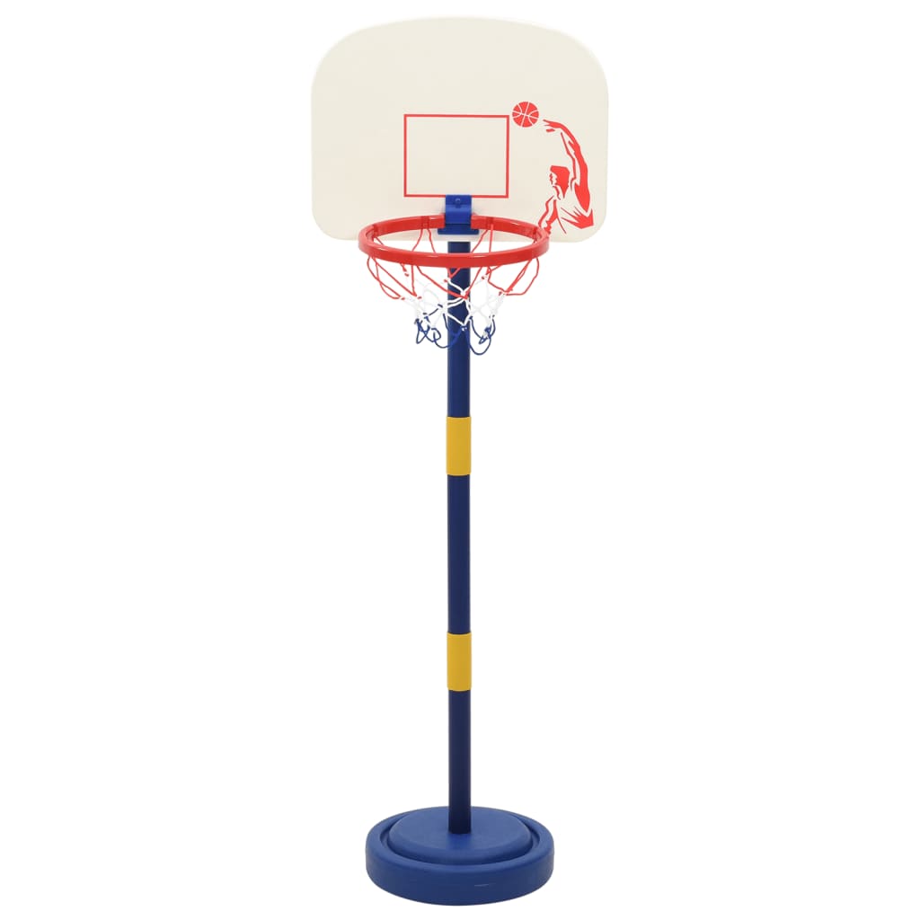 Basketbalový stojan s míčem a pumpičkou výška 90/121 cm