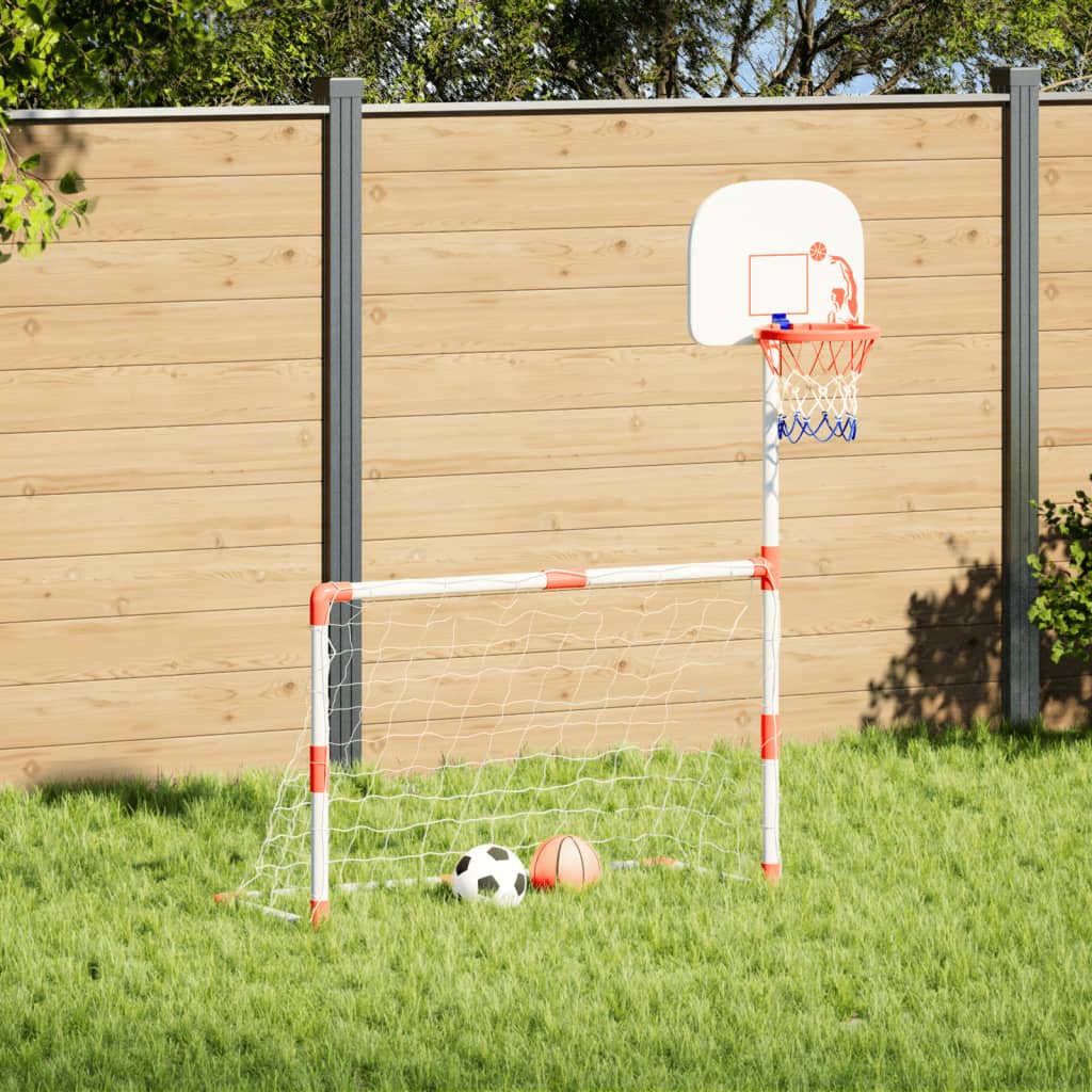 Dětská fotbalová a basketbalová sada s míči 98 x 50 x 70 cm