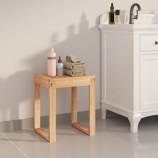 Koupelnová stolička 40 x 30 x 46 cm masivní ořechové dřevo